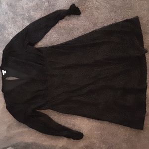 Large black a new day long sleeve dress